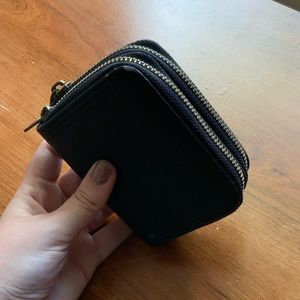 Compact black wallet
